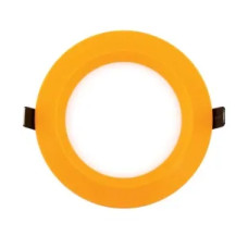 Spot, LED, Portocaliu, Rotund, Incastrat, 6W, 400 lm, 230V, Lumina neutra, 4000-4500k, 140 mm, IP20, Ultralux, LPABS642O Spot, LED, Portocaliu, Rotund, Incastrat, 6W, 400 lm, 230V, Lumina neutra, 4000-4500k, 140 mm, IP20, Ultralux, LPABS642O