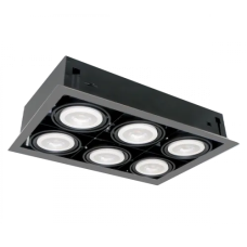 Spot, LED QUAD610, Gri inchis, Dreptunghi, Incastrat, 60W, 4200 lm, 230V, Lumina neutra, 4000-4500k, 490X340X145, IP20, Elmark, 92Q61040DGR