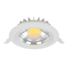 Spot, LED RDLCOB, Alb, Rotund, Incastrat, 25W, 1680 lm, 230V, Lumina calda, 2700-3000K, 150 mm, IP20, Elmark, 92DLC2527/WH