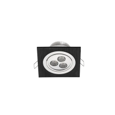 Spot, LED SA914WW, Grafitti, Patrat, Incastrat, 3W, 0 lm, 230V, Lumina calda, 0 k, 92x92x45, IP20, Elmark, 92914WW/GR