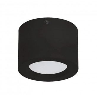 Spot, LED, Sandra-5, Negru, Rotund, Aplicat, 5W, 350 lm, 230V, Lumina neutra, 4000-4500k, 105 mm, IP20, Horoz, 0LDO-016-043-0005-060 - imaginea produsului 0LDO-016-043-0005-060 din categoria Spoturi
