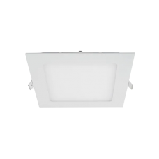 Spot, LED Slim, Alb, Patrat, Incastrat, 12W, 840 lm, 230V, Lumina calda, 2700-3000K, 167x167x18, IP40, Elmark, 99XLED633