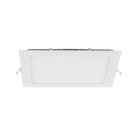 Spot, LED Slim, Alb, Patrat, Incastrat, 12W, 890 lm, 230V, Lumina rece, 6000-6500K, 175x175x13, IP40, + Kit Emergenta, Elmark, 99LED967CWE