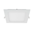 Spot, LED Slim, Alb, Patrat, Incastrat, 18W, 1420 lm, 230V, Lumina calda, 2700-3000K, 225x225x13, IP40, + Kit Emergenta, Elmark, 99LED968WWE