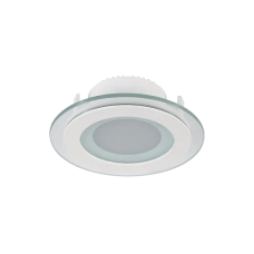 Spot, LED Slim, Alb, Rotund, Incastrat, 6W, 480 lm, 230V, Lumina calda, 2700-3000K, 100 mm, IP40, Elmark, 99LED639