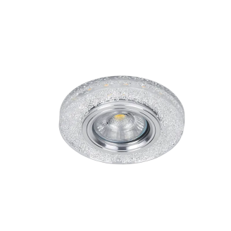 Spot, LED, Transparent, Rotund, Incastrat, 3W, 150 lm, 230V, Lumina neutra, 4000-4500k, 95 mm, IP20, Elmark, 925P771R/CL Spot, LED, Transparent, Rotund, Incastrat, 3W, 150 lm, 230V, Lumina neutra, 4000-4500k, 95 mm, IP20, Elmark, 925P771R/CL