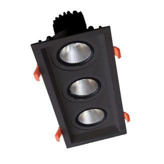 Spot, LED Triplu Mobil, Negru, Dreptunghi, Incastrat, 90W, 6300 lm, 230V, Lumina calda, 2700-3000K, 476x176x138, IP44, Elmark, 92DL82F9030/BL Spot, LED Triplu Mobil, Negru, Dreptunghi, Incastrat, 90W, 6300 lm, 230V, Lumina calda, 2700-3000K, 476x176x138, IP44, Elmark, 92DL82F9030/BL