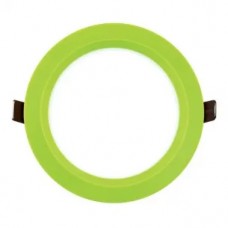 Spot, LED, Verde, Rotund, Incastrat, 6W, 400 lm, 230V, Lumina calda, 2700-3000K, 140 mm, IP20, Ultralux, LPABS627G Spot, LED, Verde, Rotund, Incastrat, 6W, 400 lm, 230V, Lumina calda, 2700-3000K, 140 mm, IP20, Ultralux, LPABS627G