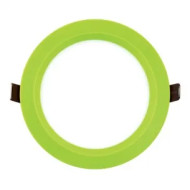 Spot, LED, Verde, Rotund, Incastrat, 6W, 400 lm, 230V, Lumina neutra, 4000-4500k, 140 mm, IP20, Ultralux, LPABS642G
