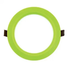 Spot, LED, Verde, Rotund, Incastrat, 6W, 400 lm, 230V, Lumina neutra, 4000-4500k, 140 mm, IP20, Ultralux, LPABS642G