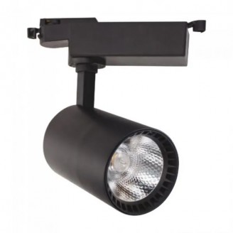 Spot, LED, pentru, sina, electrica, 2, linii, 230V, Lyon-18, Negru, 18W, 1170, lm, Lumina, neutra, 4200K, IP20, Horoz, 0TRK-018-020-0018-021