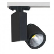 Spot, LED, pentru, sina, electrica, 2, linii, 230V, Madrid-40, Negru, 40W, 2988, lm, Lumina, neutra, 4200K, IP20, Horoz, 0TRK-018-005-0040-020