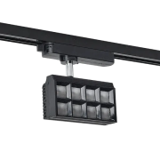 Spot, LED, pentru, sina, electrica, 2, linii, 230V, TL29, PFLD, Negru, 20W, 1600, lm, Lumina, calda, 3000K, IP20, Elmark, 93PFLD2030/BL