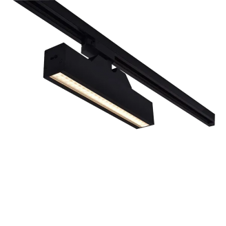 Spot, LED, pentru, sina, electrica, 4, linii, 230V, T30, Negru, 12W, 1200, lm, Lumina, calda, CCT, 3000/4000/5700, IP40, Elmark, 93T304L12CCT/BL