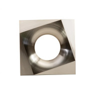 Spot, Nichel Satinat, Patrat, Incastrat, 1 X GU5.3, 12V, 80 mm, IP20, Ultralux, LVSSMR16SN