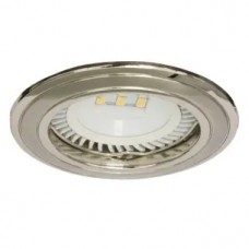 Spot, Nichel Satinat, Rotund, Incastrat, 1 X GU5.3, 12V, 78 mm, IP20, Ultralux, LVSMR16SNN
