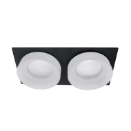 Spot, SA-45/2, Alb, Patrat, Incastrat, 2 X GU5.3, 12V, 182x92x45, IP20, Elmark, 92045S2/BLFR