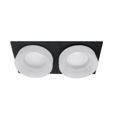 Spot, SA-45/2, Alb, Patrat, Incastrat, 2 X GU5.3, 12V, 182x92x45, IP20, Elmark, 92045S2/BLFR