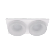 Spot, SA-45/2, Alb, Patrat, Incastrat, 2 X GU5.3, 12V, 182x92x45, IP20, Elmark, 92045S2/WHFR
