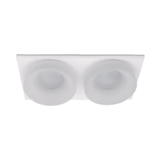 Spot, SA-45/2, Alb, Patrat, Incastrat, 2 X GU5.3, 12V, 182x92x45, IP20, Elmark, 92045S2/WHFR Spot, SA-45/2, Alb, Patrat, Incastrat, 2 X GU5.3, 12V, 182x92x45, IP20, Elmark, 92045S2/WHFR