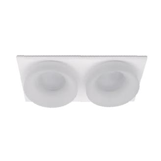 Spot, SA-45/2, Alb, Patrat, Incastrat, 2 X GU5.3, 12V, 182x92x45, IP20, Elmark, 92045S2/WHFR - imaginea produsului 92045S2/WHFR din categoria Spoturi