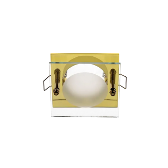 Spot, SA-712, Auriu, Patrat, Incastrat, 1 X GU5.3, 12V, 78x78x25, IP20, Elmark, 92712/G