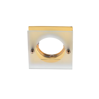 Spot, SA-712H, Auriu, Patrat, Incastrat, 1 X GU5.3, 12V, 78x78x25, IP20, Elmark, 92712H/G