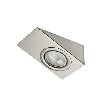 Spot, SIM-155, Nichel Satinat, Dreptunghi, Aplicat, 1 X G4, 12V, 132 mm, IP20, Elmark, 92155/SN - imaginea produsului 92155/SN din categoria Spoturi