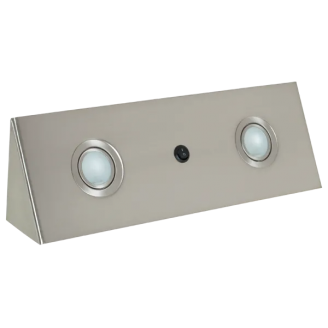Spot, SIM-1552K, Nichel Satinat, Dreptunghi, Incastrat, 2 X G4, 12V, 450 mm, IP20, Elmark, 921552K/SN