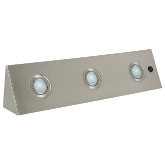 Spot, SIM-1553K, Nichel Satinat, Dreptunghi, Incastrat, 3 X G4, 12V, 600 mm, IP20, Elmark, 921553K/SN