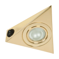Spot, SIM-255K, Auriu, Dreptunghi, Aplicat, 1 X G4, 12V, 130 mm, IP20, Elmark, 92255K/G