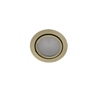 Spot, SIM-5, Auriu Antic, Rotund, Incastrat, 1 X G4, 12V, 73 mm, IP20, Elmark, 9205/AB