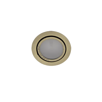 Spot, SIM-5, Auriu Antic, Rotund, Incastrat, 1 X G4, 12V, 73 mm, IP20, Elmark, 9205/AB