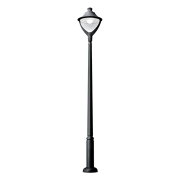Stalp, Gradina, LED, BEPPE, 50W, 4000K, IP65, NEGRU, Elmark, 96BEPPE40/BL
