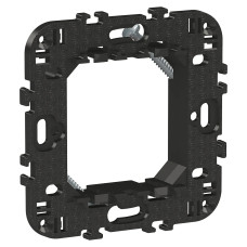 Suport, fixare, 2Module, negru, Schneider, Easy, Styl, LMR7062003
