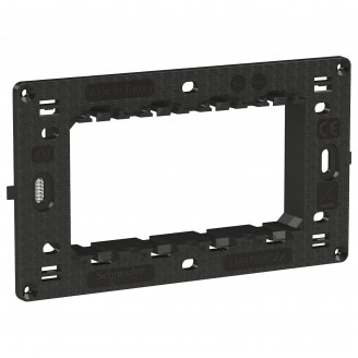 Suport, fixare, 4, Module, negru, Schneider, Easy, Styl, LMR7064003
