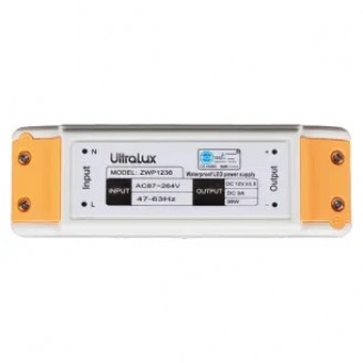 Transformator, banda, LED, 36W, 12V, DC, mini, LED, IP20, Ultralux, ZNP1236 - imaginea produsului ZNP1236 din categoria Driver si controller