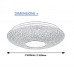 Plafoniera, Luce, Crom, 24W, 1480 lm, 230V, cu telecomanda CCT, 3000/4000/6500, LED integrat, D410 mm, Rotunda, IP40, Elmark, 95LUCE24LED - imaginea produsului 95LUCE24LED din categoria Plafoniere