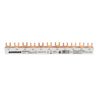 Busbar, 1x, dif., 4P, 1x, sig., aut., 3P, 2x, (1+N), 11UH, 10mm² Busbar, 1x, dif., 4P, 1x, sig., aut., 3P, 2x, (1+N), 11UH, 10mm²