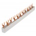 Busbar, 1x, dif., 4P, 1x, sig., aut., 3P, 2x, (1+N), 11UH, 10mm² Busbar, 1x, dif., 4P, 1x, sig., aut., 3P, 2x, (1+N), 11UH, 10mm²
