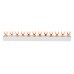 Busbar, 1x, dif., 4P, 4x, FN, 1UH, 10mm² Busbar, 1x, dif., 4P, 4x, FN, 1UH, 10mm²