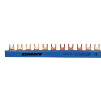 Busbar, cu, contacte, furca, 10mm² Busbar, cu, contacte, furca, 10mm²