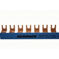 Busbar, cu, contacte, furca, 16mm², 1P
