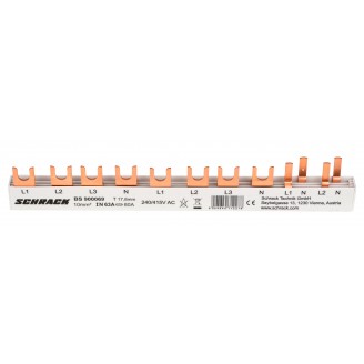 Busbar, 1xRCCB, 4P, 1xMCB, 3+N, 2xMCB, 1+N, 1m, 10M, 10mm² Busbar, 1xRCCB, 4P, 1xMCB, 3+N, 2xMCB, 1+N, 1m, 10M, 10mm²