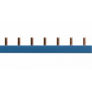 Busbar, cu, lamele, 1P, albastru, 1m, pentru, 1P+N, 1UH