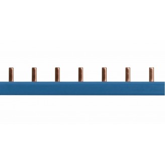 Busbar, cu, lamele, 1P, albastru, 1m, pentru, 1P+N, 1UH
