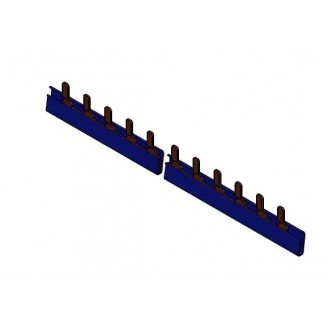 Busbar, cu, lamele, 1P, albastru, 1m, pentru, 1P+N, 1UH