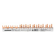 Busbar, comp., furcă, 1xDif, 4P, 8xÎntr., Aut, 1+N, 12UH