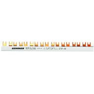 Busbar, cu, contacte, furca, 10mm², L1/L2/L3/N, 4P, 56UH Busbar, cu, contacte, furca, 10mm², L1/L2/L3/N, 4P, 56UH