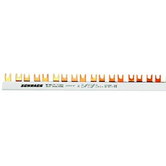 Busbar, cu, contacte, furca, 10mm², L1/L2/L3/N, 4P, 56UH